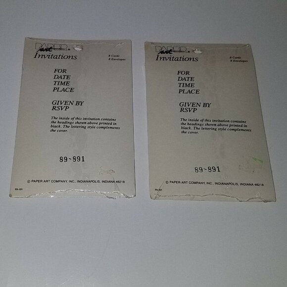 VTG NOS Party Time Invitations Sports Football Basketball Baseball Bday Card Lot - Picture 2 of 4